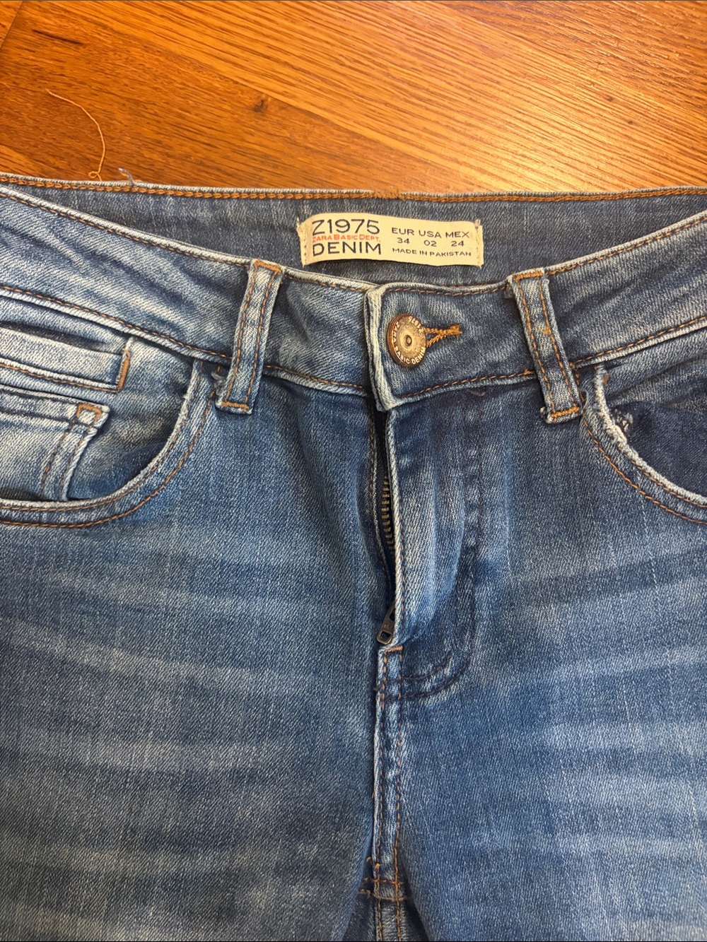 Zara Light Blue Skinny Denim Jeans